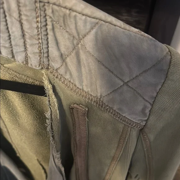 Free People Olive Green Moto Women's Jacket - Picture 3 of 7